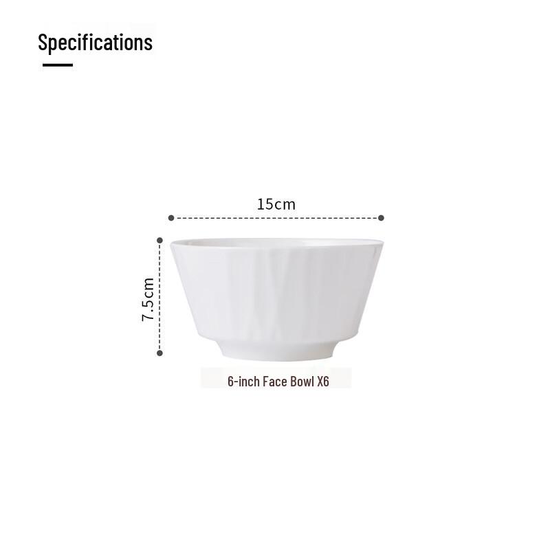 Jingdezhen Ceramic Noodle Bowl Set