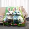 3D Cartoon rabbit pattern printed blanket for living room bedroom home decor children's room bed blanket picnic blankets Luxury