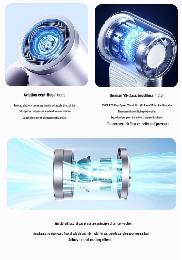X688 Turbo Mini Handheld Fan - USB Rechargeable, Long-Lasting Battery, Powerful & Portable for Outdoor Use.