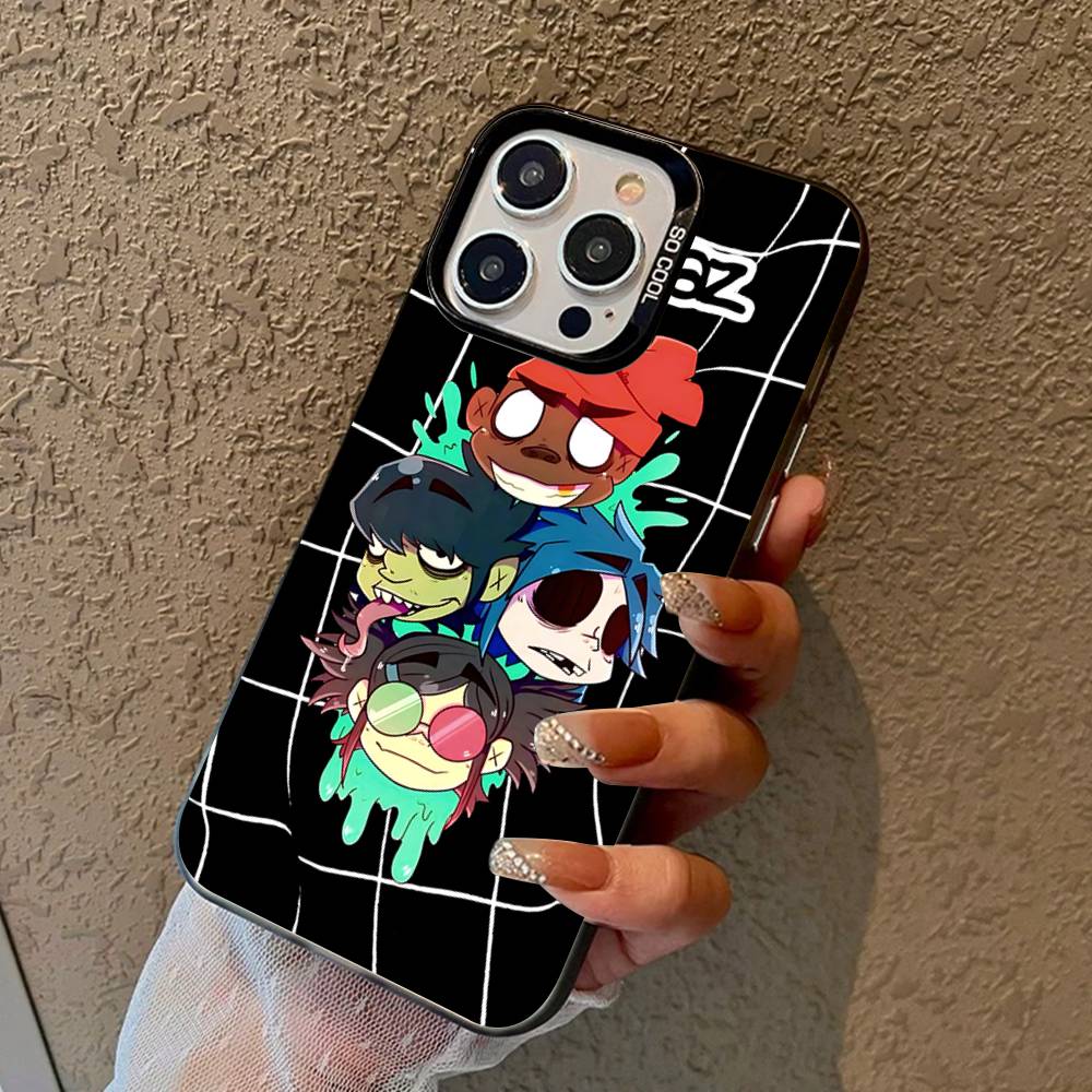 

G-Gorillaz Cartoon Colorful Phone Case For IPhone 17 16 15 14 13 12 11 Pro Max Plus Matte Cover iPhone 13