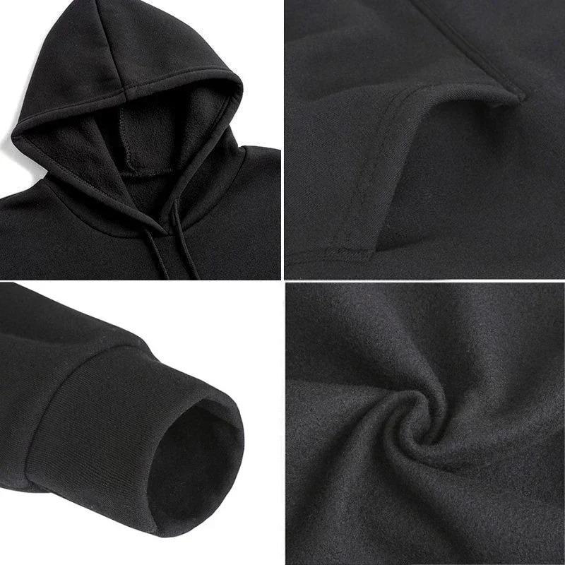 Japanese Anime Kaminari Denki Hoodie Loose Fitting Hoodie Thick Wool Letter Graphic Printing Sweatshirts Fleece Hoodies