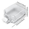 2 Pieces Outdoor Outlet Cover Electrical Box Waterproof Accessory Power Socket for Patio