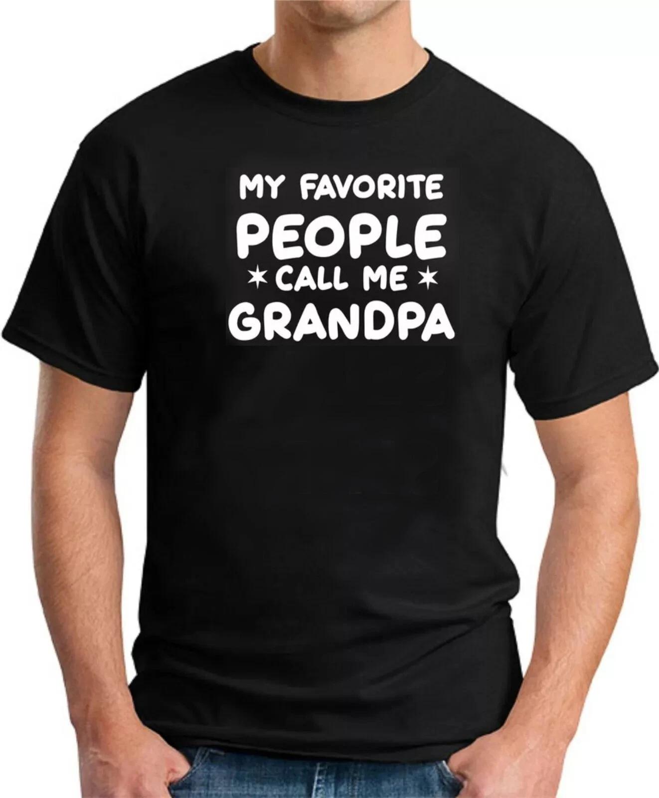 MY FAVOURITE PEOPLE CALL ME GRANDPA - FUNNY GRANDAD SLOGAN Mens T-Shirt S