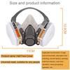 Half Face Cover Gas Mask with Double Filtration for Painting, Chemical, Dust, Smoke