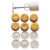Midautumn Festival Chrysanthemum Cutter Moon Cake Mould Set for Cake Cookie