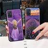 Lavender Case For Samsung Galaxy A51 A71 M31 A41 A31 A11 A01 M51 M21 M11 M40 Black Soft Phone Cover Fundas