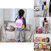 Stylish Korean Version Ins Children's Backpack With Colorful Letter Design For Kids Aged 3 To 5 Years