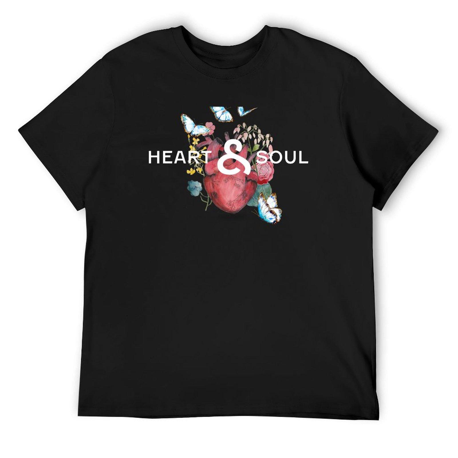 

Футболка Сердце и Душа милая одежда фигурки аниме винтажная графическая футболка мужские белые футболки 4XL