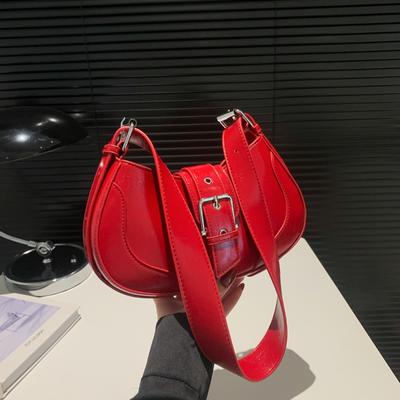 Fashion Trend Crossbody Bags  New Fashion Dumplings Bags Solid Large Capacity Luxury PU Leather High Quality Shoulder Bags
