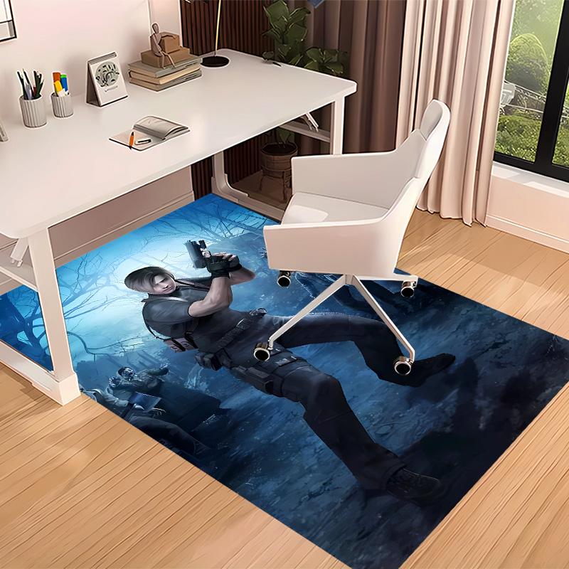 Resident Evil Leon S. Kennedy2 Printed Absorbent Washable Carpet, Non-Slip Bathroom Mats, Kitchen Rugs, Yoga Mat,Living Room Entrance, Camping Picnic
