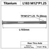 HEPPE MTB Road Bike Titanium Thru Axle Ultra Light Bike Axle 12x142 12x148 Rear Hub Thru Axle Bike Fork 12x100 12x110 Shaft