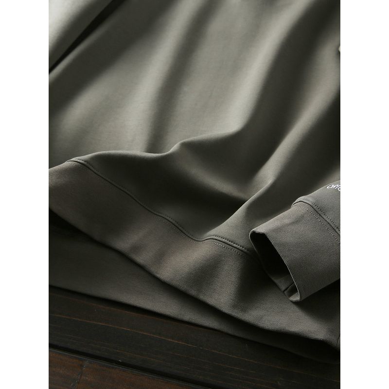 Large Sizes Availiable 360G Heavy Weight Air Cotton! Export Single Men Spring & Fall Loose Casual Polo Collar Sweater Long Sleeve Polo