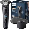 Philips Electric Shaver 9000 Series Smooth Deep Shaving Comfortable Reduced Skin Stress 72 Blades Rotary SkinIQ Technology Wet Washable Includes Black