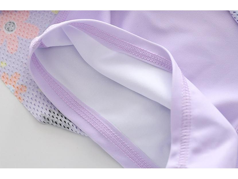 New Sporty Mesh Princess Skirted One-Piece Swimsuit for Girls