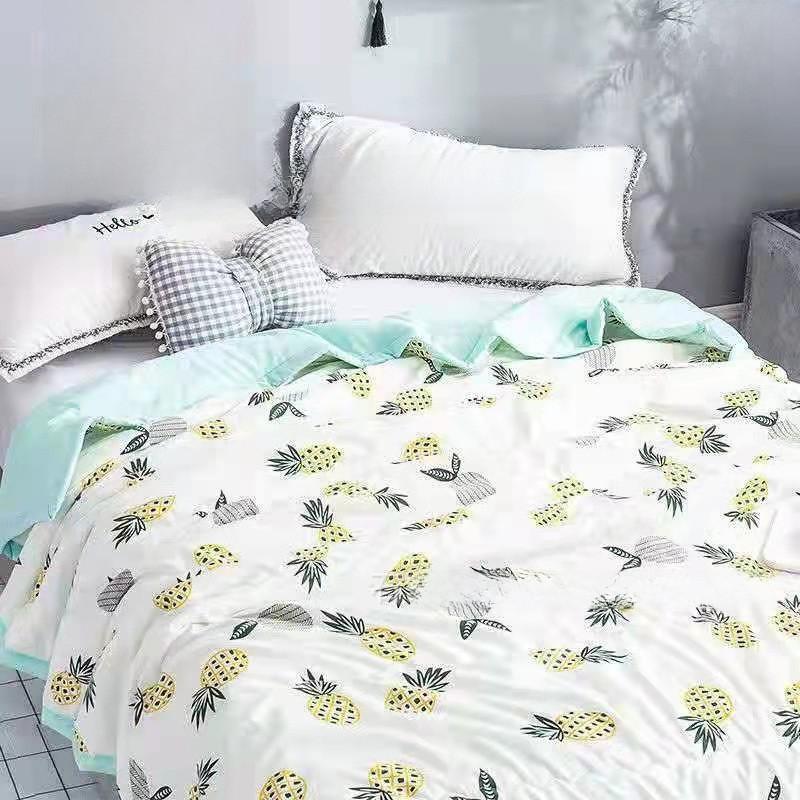 Stylish Blanket Summer Polyester Fiber Fill Water Wash Cotton For Indoor Use