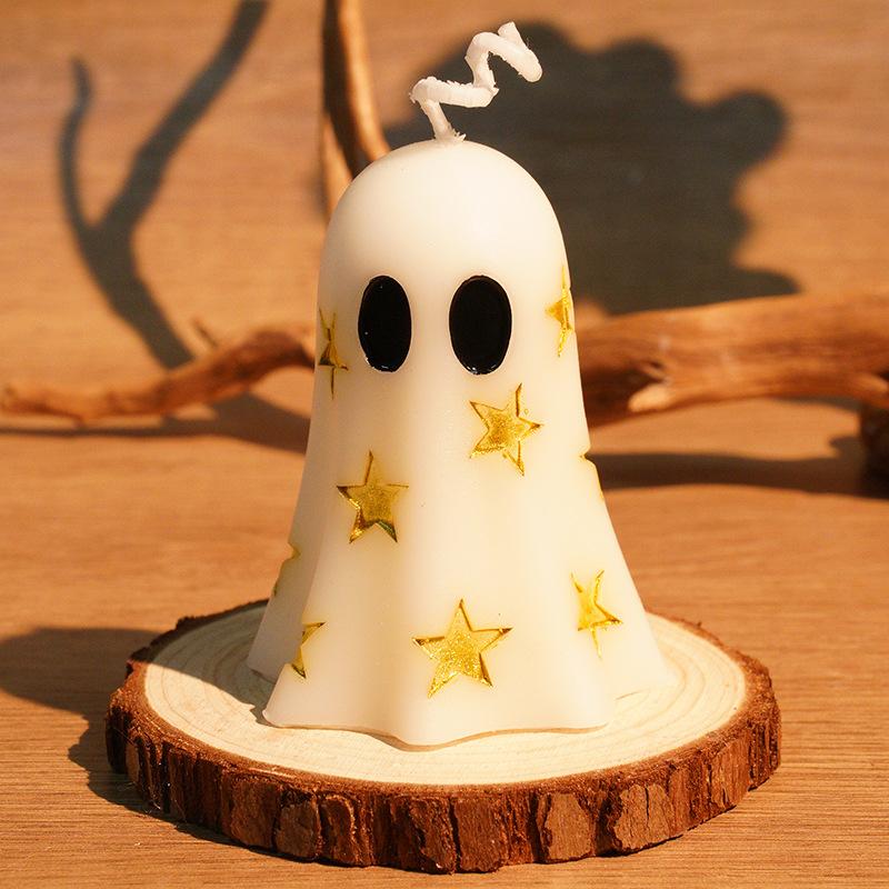Velas Perfumadas de Abóbora Fantasma de Halloween Velas Criativas de Aromaterapia Decorativas Presentes para Festival Decoração Assustadora para Festa em Casa Vela 3D