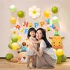 Ins Happy Birthday Party Backdrop Kit - Photography Background & Complete Decorations for Girls & Boys Birthday Celebrations