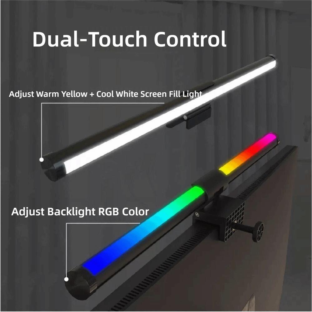 Eye-Care Computer Monitor Screen Light Bar Stepless Dimming Lighting Monitor Light Bar LED Desk Lamp Work Study Read Gaming