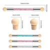 Round Nail Sponges Nail Gradient Sponge Pen Double Head Sponge Nail Brush Rhinestones Handle Acrylic Nail Painting Brush
