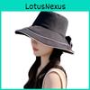Summer Sun Protection Hat With Large Brim And Butterfly Bow For Women