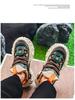 Men's Spring Low-Top Thick-Soled Height-Boost Dad Shoes Trendy Leather Casual Sneakers