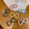 Drip Oil Transparent Bow Grab Clip Hair Grab Color Love Plastic Versatile Disc Hair Clip Heart Hair Accessories Hairpin Woman