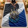 Coperta di Flanella Newcastle United Calcio Calda Morbida Plaid per Uso Interno Divano Letto Soggiorno