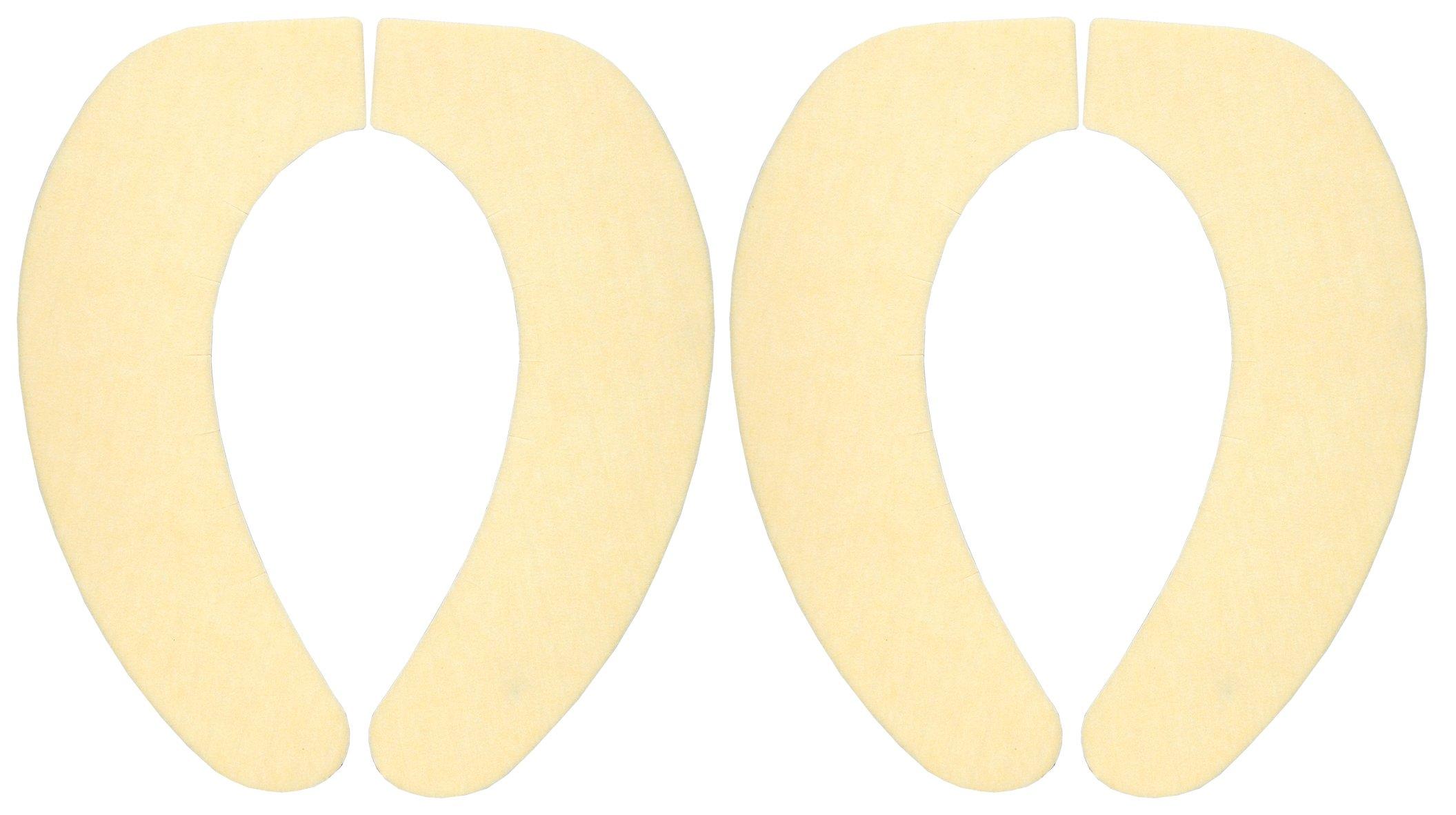 

in Sanko Toilet Seat Cover 2 Okudake Adsorption Width x Total Length 40cm [Made Japan, Deodorizing, Washable] Non-Slip Sheet, Pairs, Yellow, KA-24,