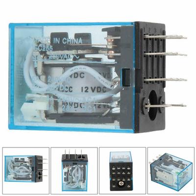 Bobin Güç Rölesi Röle 14 Pin 4NO + 4NC Elektromanyetik Röle