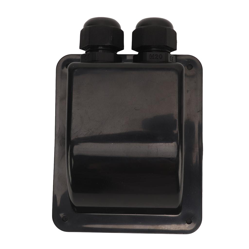 Solar Double Cable Entry Gland Box Rainproof Housing for RV Roof Boat Yacht Camping Travel Panel 6mm²‑12mm²