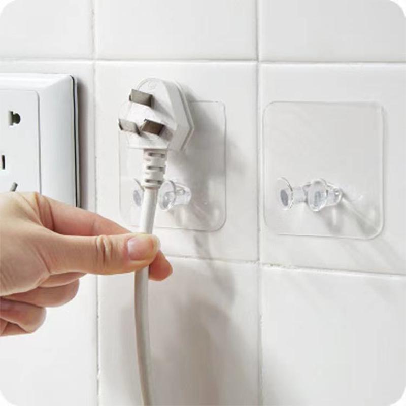 Multi-Function Multiple SpecificationsTransparent Strong Self  Adhesive Wall Hooks Multi-Purpose Wall Hook Key Holder