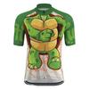 Cartoon Funny Turtle Cycling Jersey Men's Short Sleeve Green Bike Clothing Road Bicycle Shirts Jersey