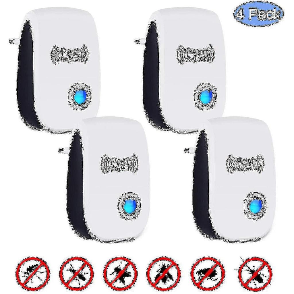 4 Pieces Against Mice Ultrasonic Pest Repellent Electronic Insect Repellent Animal Repellent By_fc24