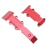 RC Car Skid Plate Front and Rear RC Car Aluminum Skid Plate for Traxxas 116 Revo Slash Red
