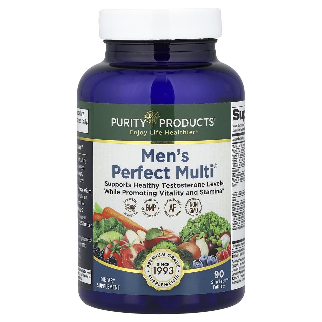 Purity Products, Men's Perfect Multi®, SlipTech™ Tablets, 90 Tablets