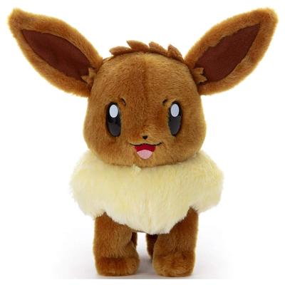 Takara Tomy Arts Pokémon I Choose You! Plush Toy Eevee, Approximately 21cm Tall