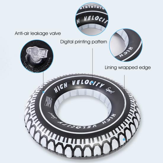 Anti-scratch Swim Float Ring Wear Resistant Circles Lightweight Edged Inner