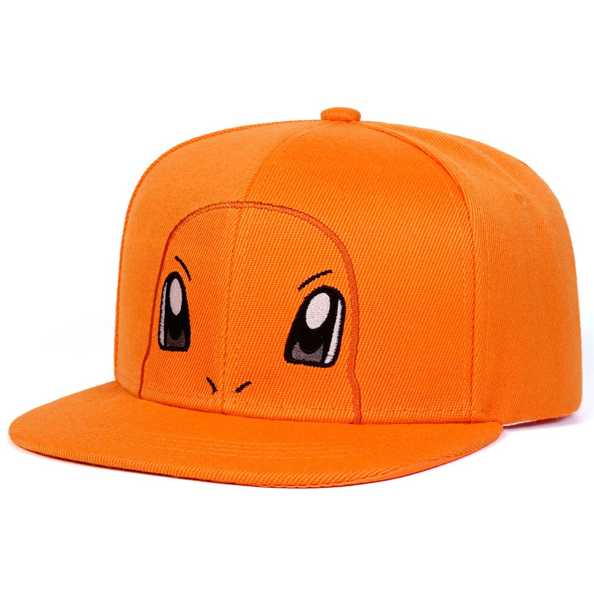Hat Factory Leuke Cartoon Borduurwerk Heren Dames Hoeden Outdoor Flat Top Sport Baseballpet Katoen Mode Vrije Tijd Reishoed Snapback Petten oranje