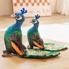 1pc 28/35CM Real Life Peacock Plush Toys Simulated Blue-crowned Peacock Dolls Stuffed Soft Animal Doll Children Home Decor Gift