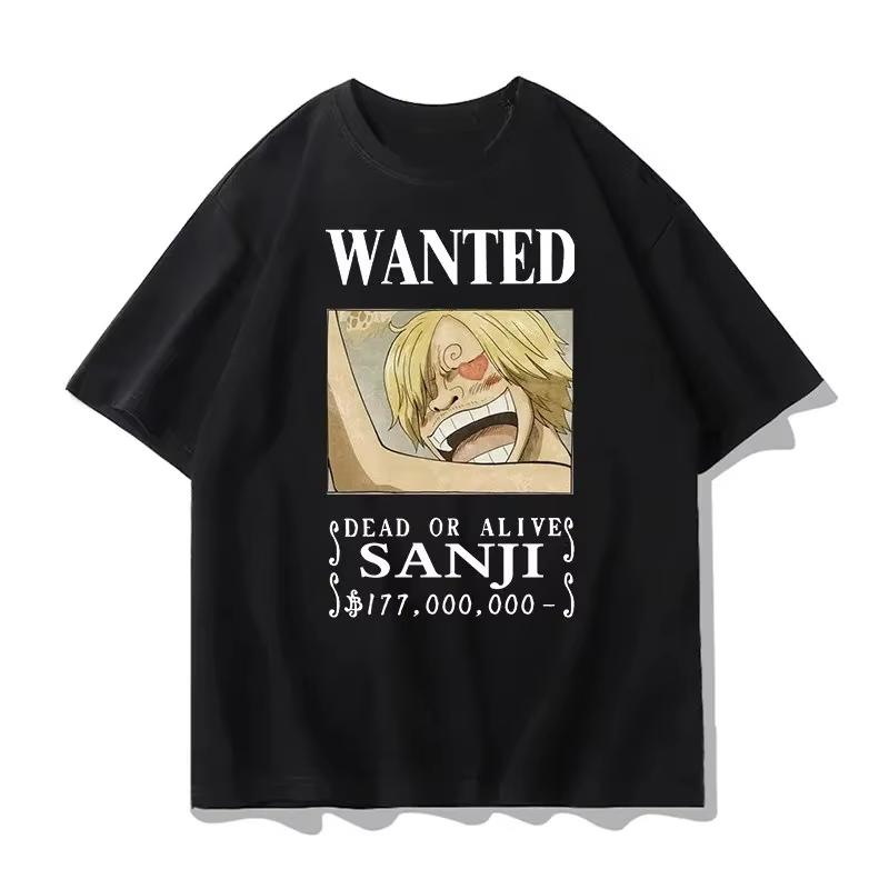 

One Piece Print Cartoon Tshirt for Men 2026 Summer Fashion Loose Street Casual Style 4XL
