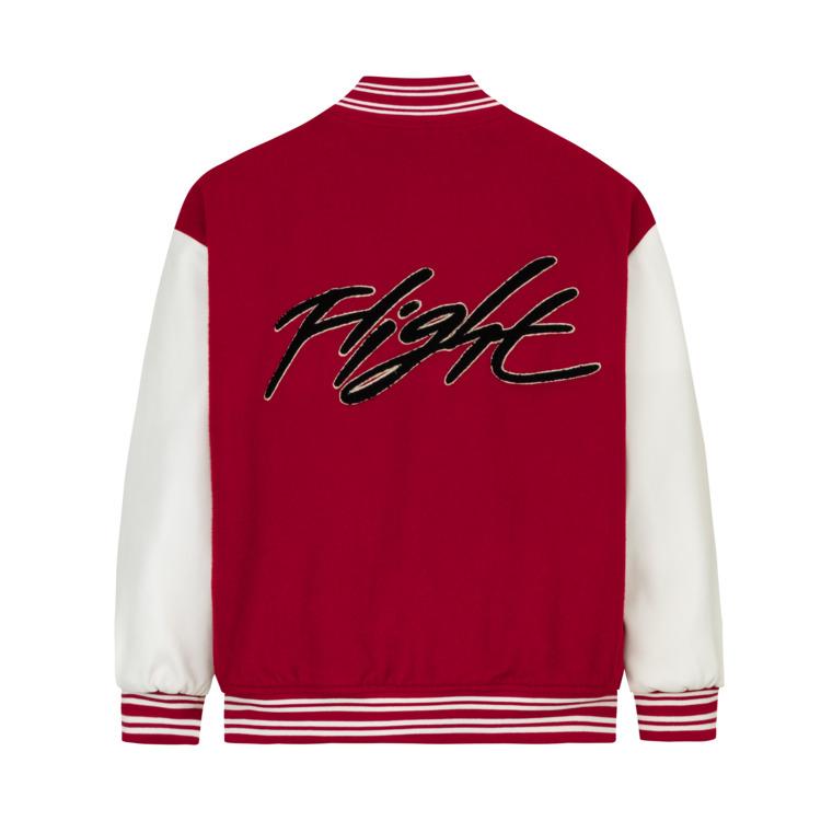 Jordan Fashionable Color Block Logo Printed Long Sleeve Cotton Jacket Kids Jackets Jester-Red JD2342020GS-002