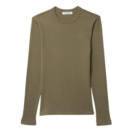 Lacoste Tricou Slim cu Coaste pentru Femei/Doamne