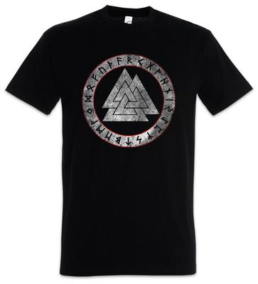 CAMISETA RUNAS VALKNUT Nudo de Wotan Paganismo Neopaganismo Heidentum Odin Thor Runa