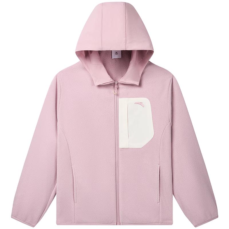 Anta Kids' Hooded Outdoor Knit Sports Jacket