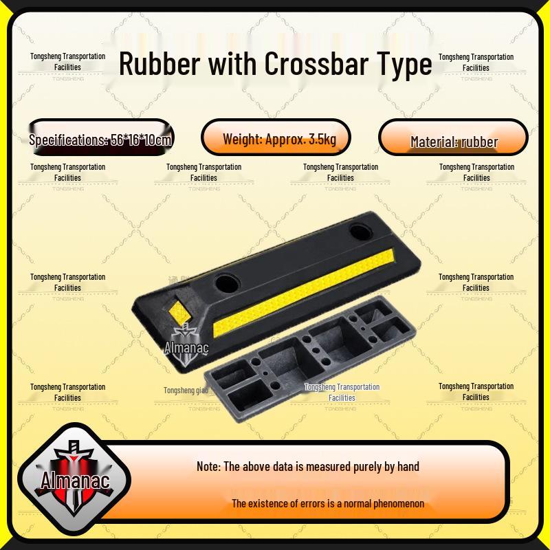 Rubber Car Wheel Chock Parking Barrier and Ground Stopper