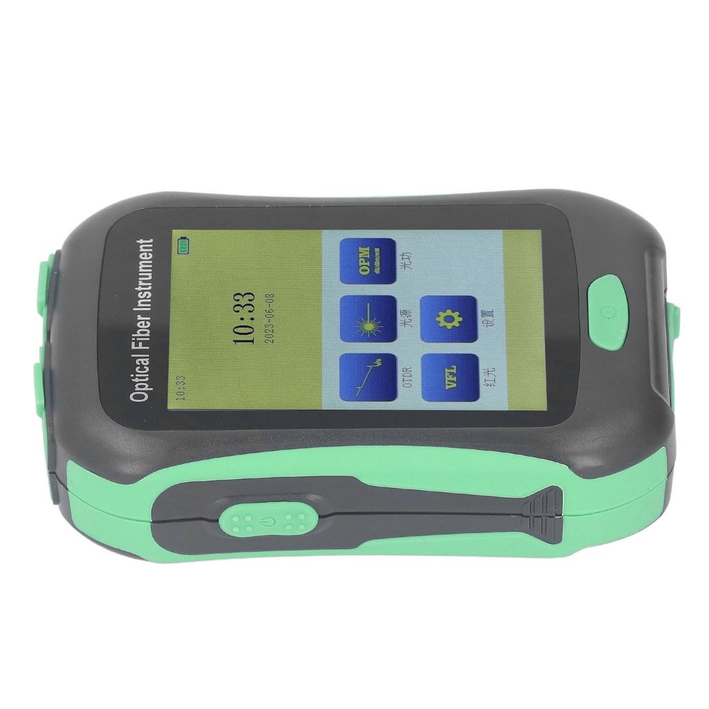 3.5 Inch Touching Display Screen Fiber Tester 5 In 1 AUA 18A Optical Time Domain Reflectometer US Plug 100‑240V