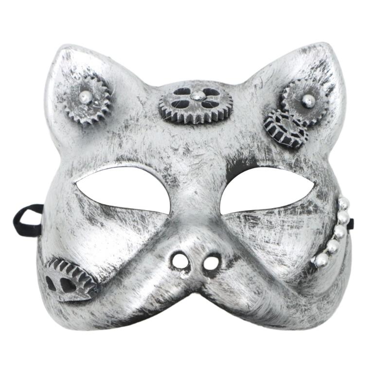 Steampunk Mardi Gras Mask Masquerade Mask Costume Party Supplies Venetians Mask Decor for Women,Men Half Face Mask