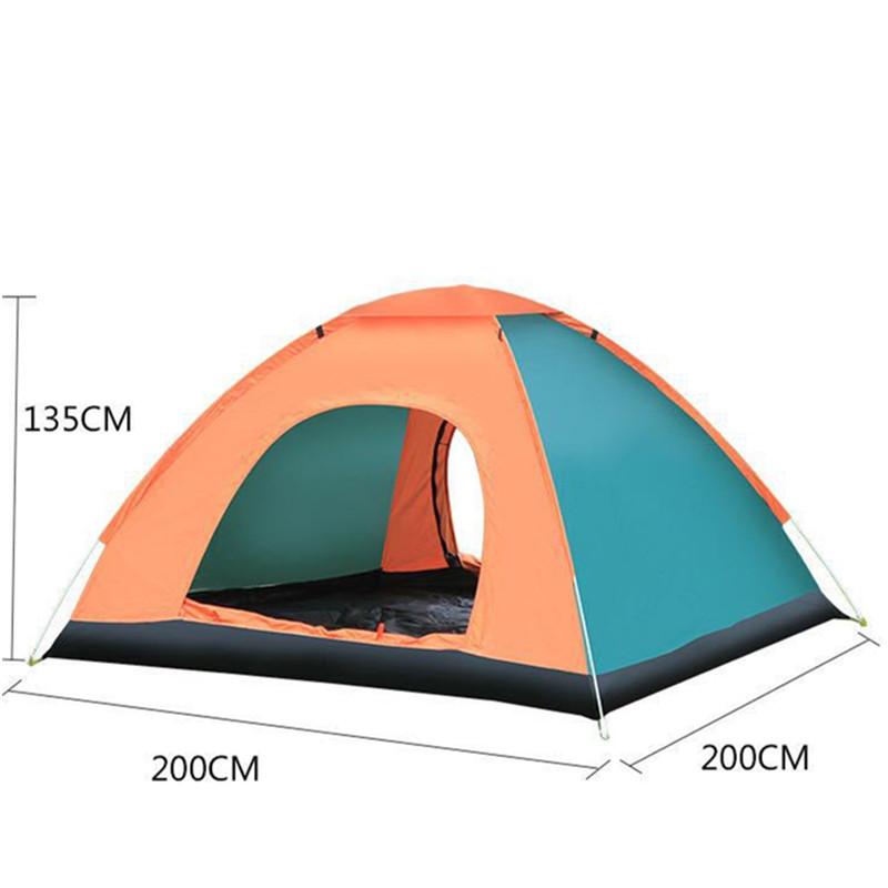 Automatic Tent Outdoor Camping Folding Fully Automatic Tent 3-4 Person Beach Simple Quick Opening Double Person Tent