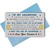 EE&YU Grandson Card Gifts - Adult Grandson Birthday Valentiens Day Card, Best Grandson Card from Grandma, I Love Grandson Present, Proud Grandson