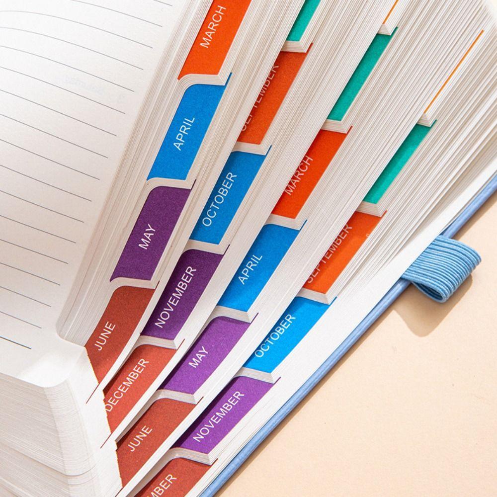 Englisch A5 Agenda Planungsnotizbuch 12 Monate Büro Arbeitsplaner Schreibwaren